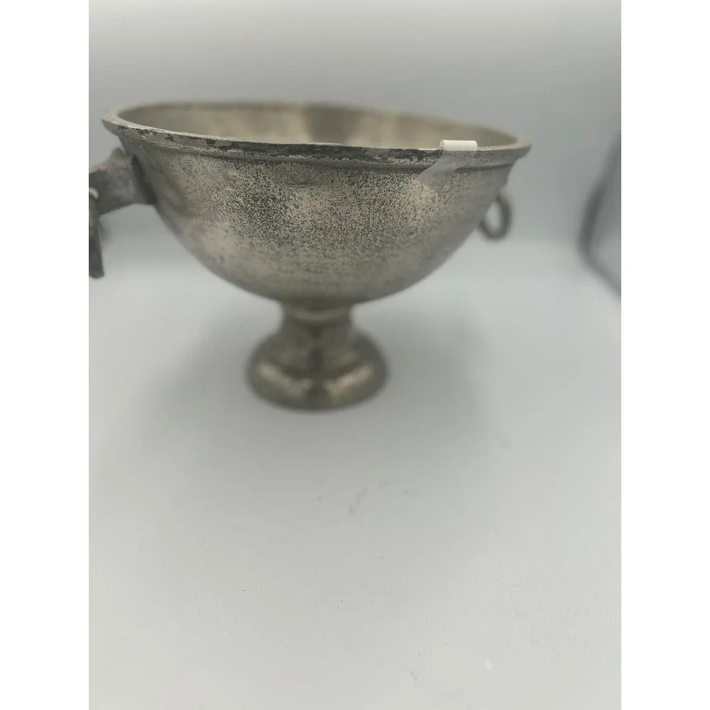 Vintage Champagne Bucket Duc de Lavoie Pedestal Chiller Silver Tone Handle #3